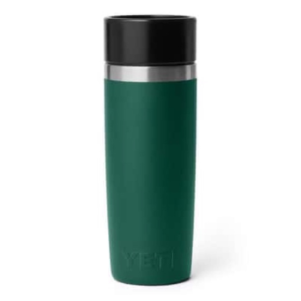 YETI Rambler 16 oz Black Forest Green Travel Cup BPA Free Bottle Hotshot Cap - Picture 10 of 15